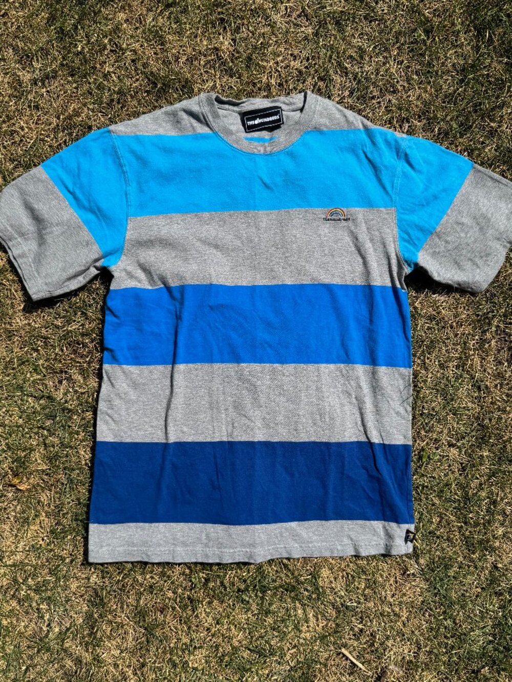 The Hundreds - Striped Tee (Men's) - Blue/Gray